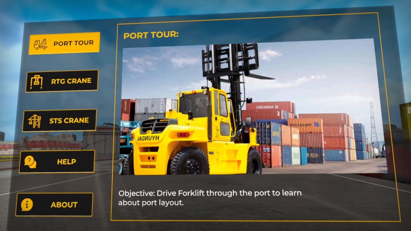 #4. Port Crane Simulator (Meta) De: TulipApps