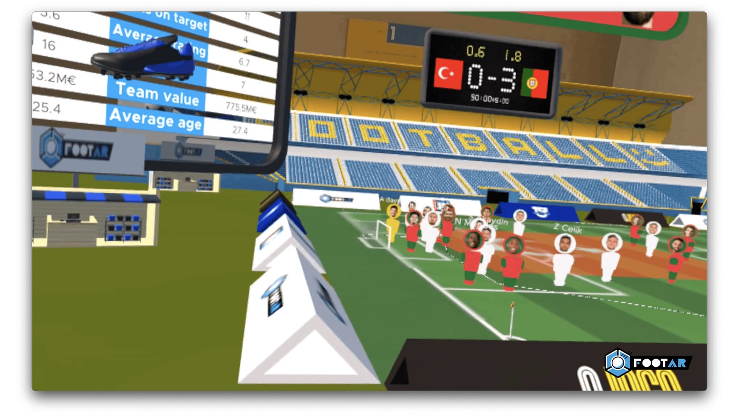 #4. FootAR - 3D Football & xGoal (Meta) De: FootAR