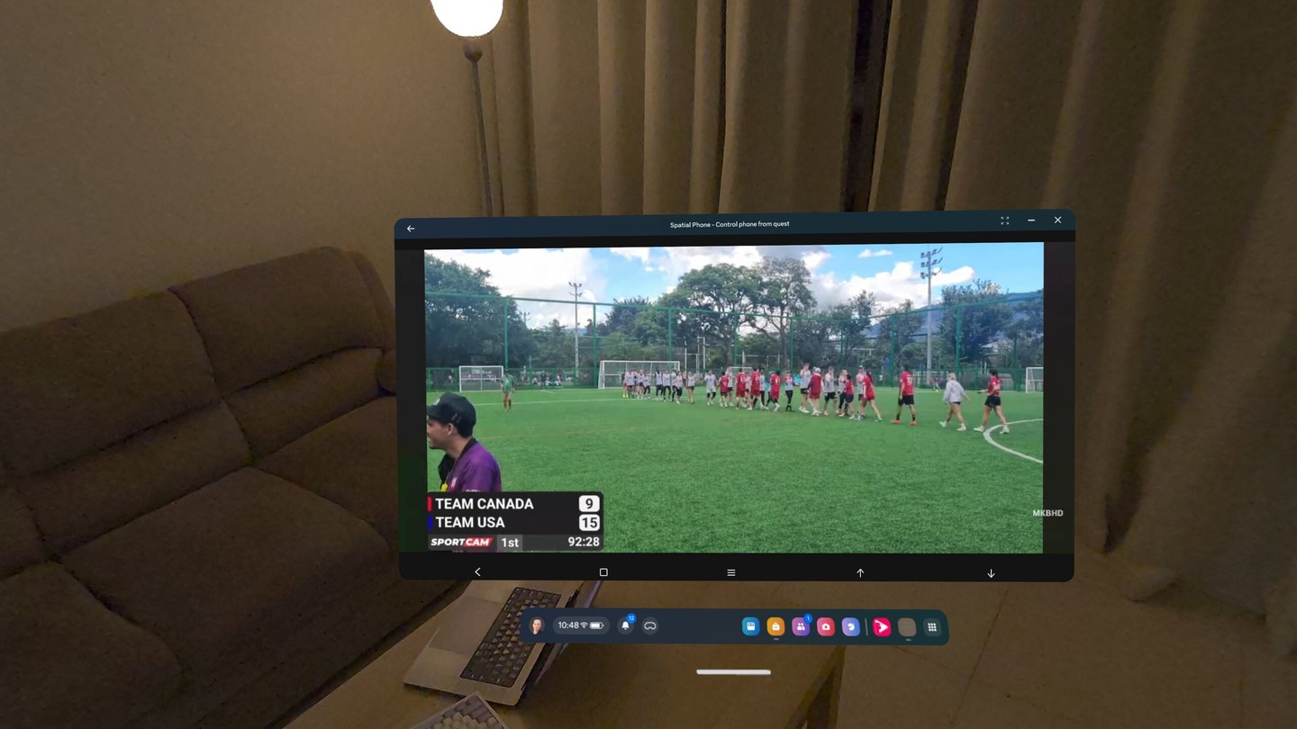 #5. Spatial Phone : Mirror & Control (Meta) De: butter chicken pizza