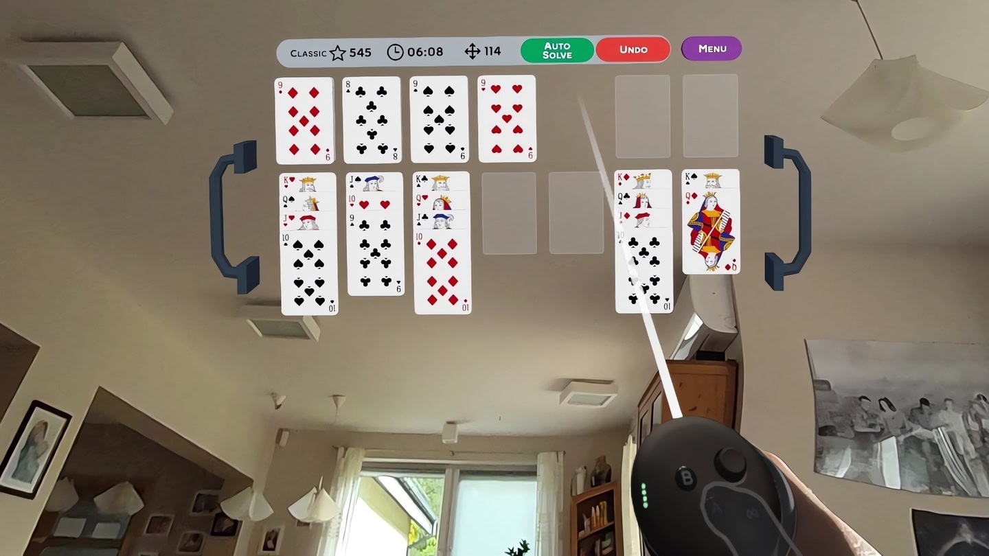 #5. Solitaire VR (Meta) بواسطة: EVG Publishing