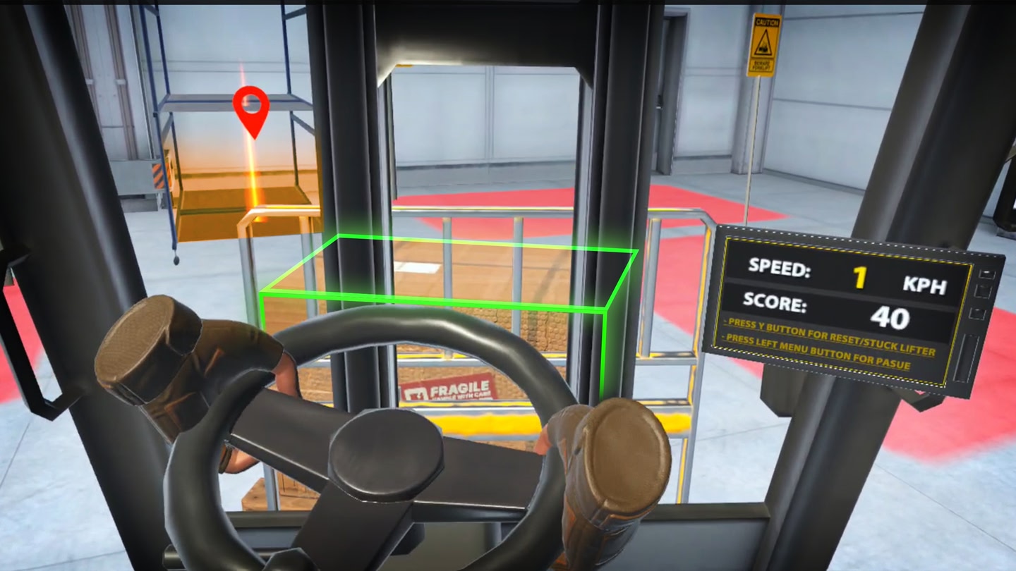 #5. Forklift Simulator VR - Realistic Fork lifter Operator (Meta) 게시자: Rebel Game Studio