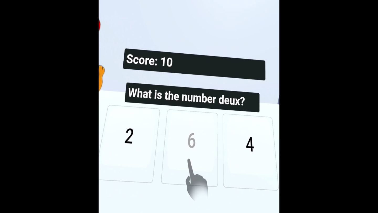 #2. French Number Song Game VR (Meta) بواسطة: Cpucat Studios