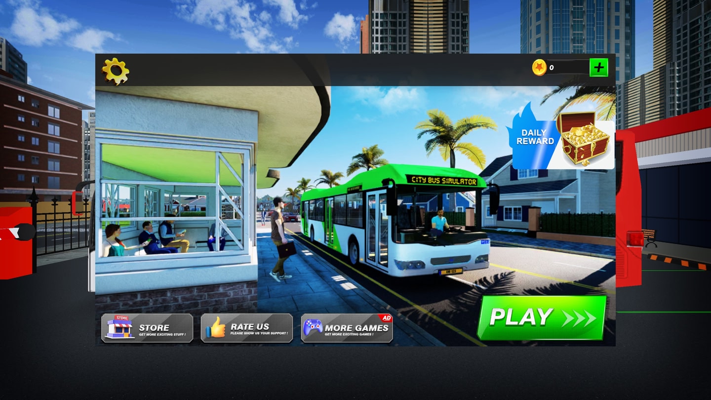 #4. City Bus Simulator - Driving Game (Meta) 게시자: TulipApps