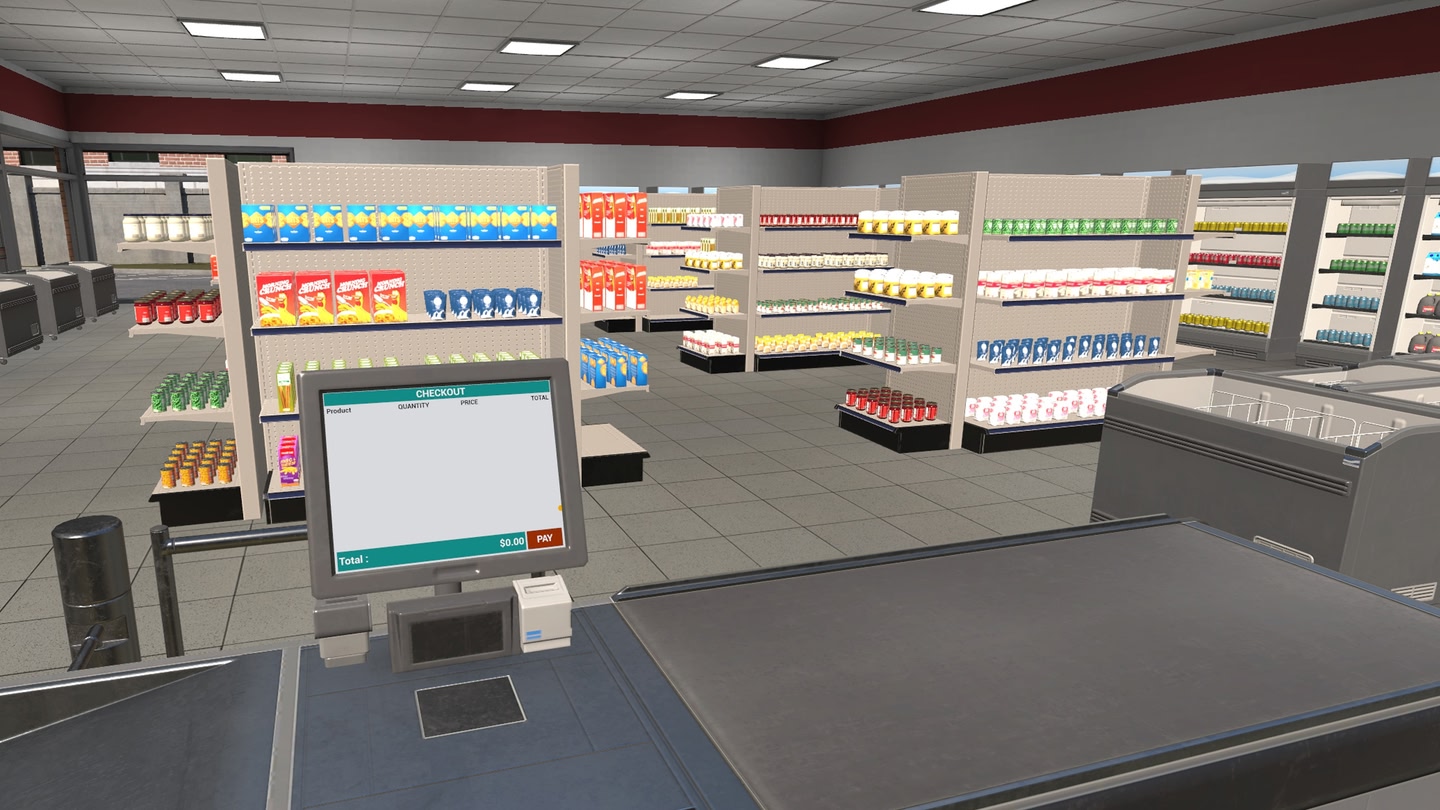#4. Mini-Market Simulator VR (Meta) Podle: Rush Games Studio