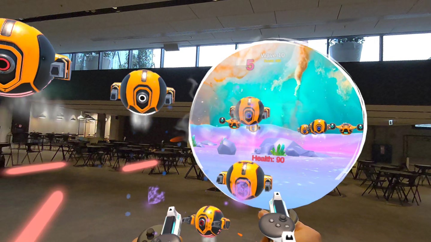 #3. Portal Invaders: Mixed Reality Shooter (Meta) โดย: Mythbox