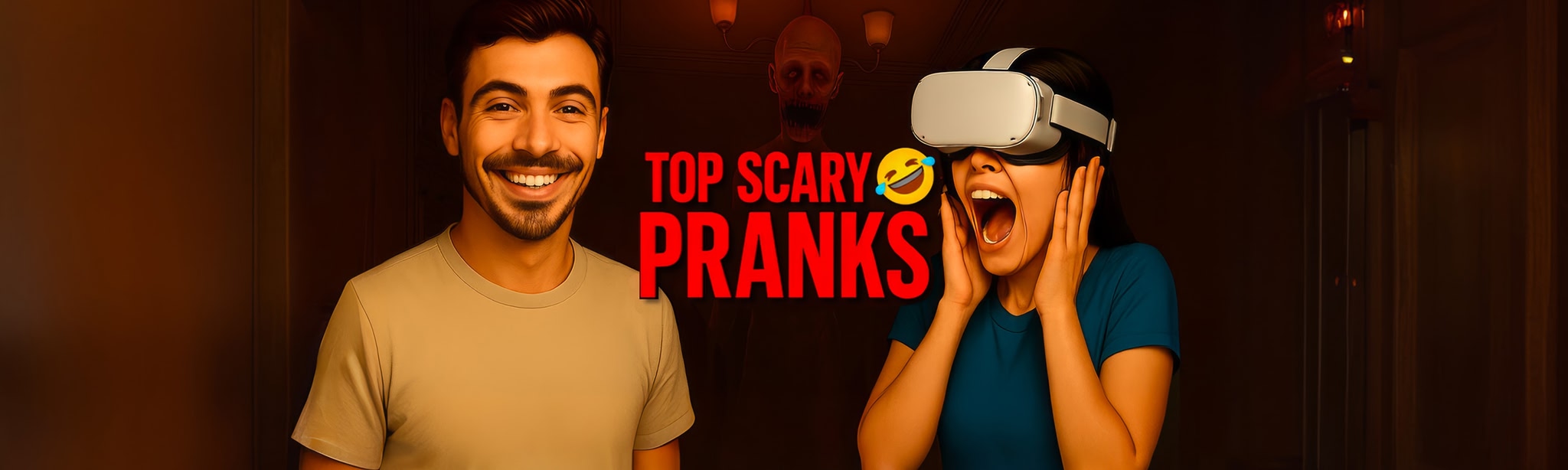 لقطات (6) Top Scary Pranks – VR Scare Game
