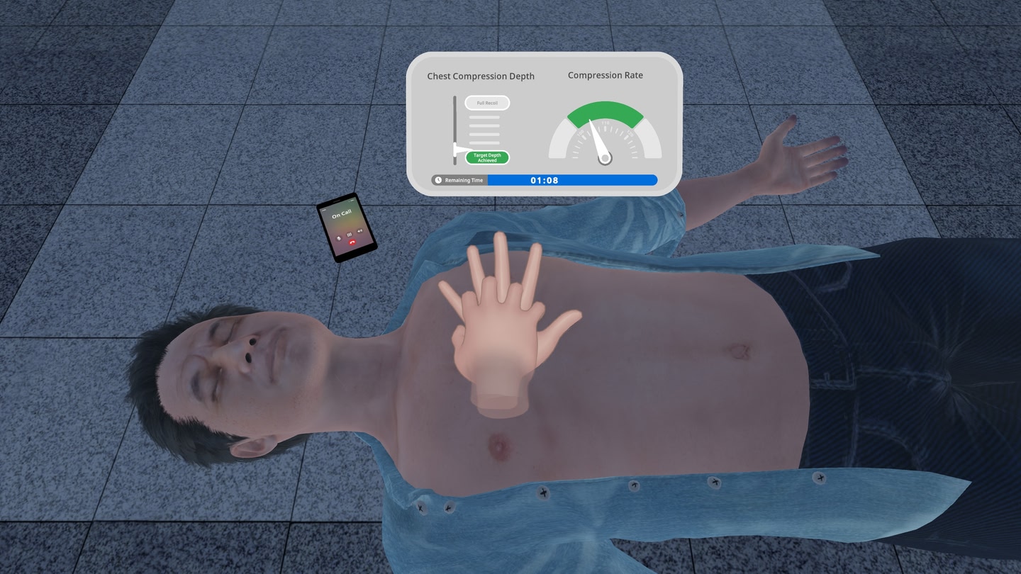 #5. Heartbeat Rescue: CPR+AED MR (Pro, JP) (Meta) De: HUAGING Digital Technology