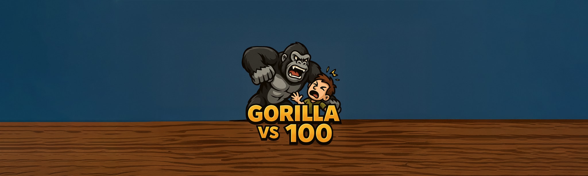 لقطات (6) Gorilla vs 100