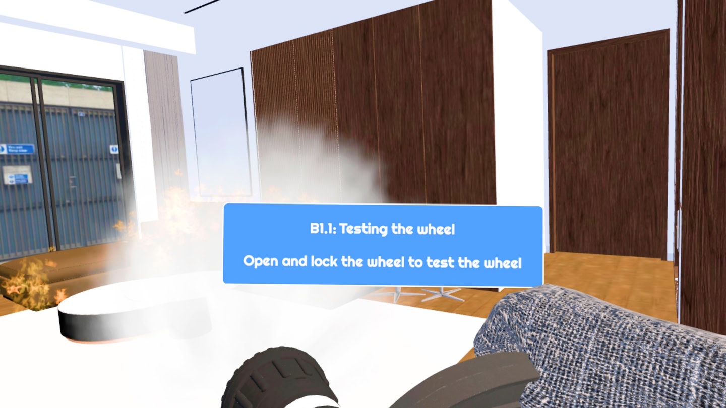 #4. Fire Fighting: Apartment Living Room (Meta) بواسطة: VRTech Studio