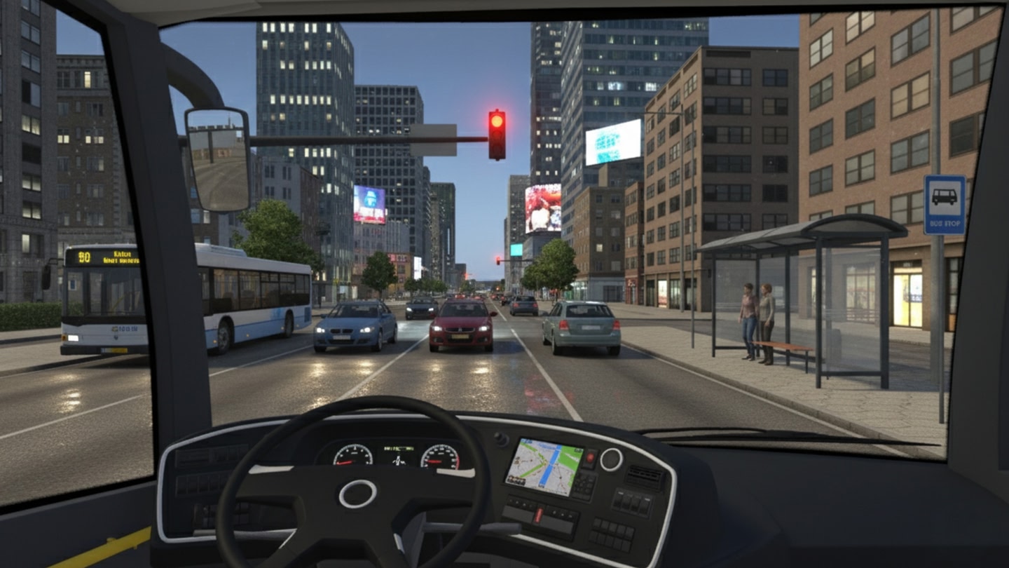 #2. Bus Simulator VR - Bus Driving Game (Meta) By: Futlix Games