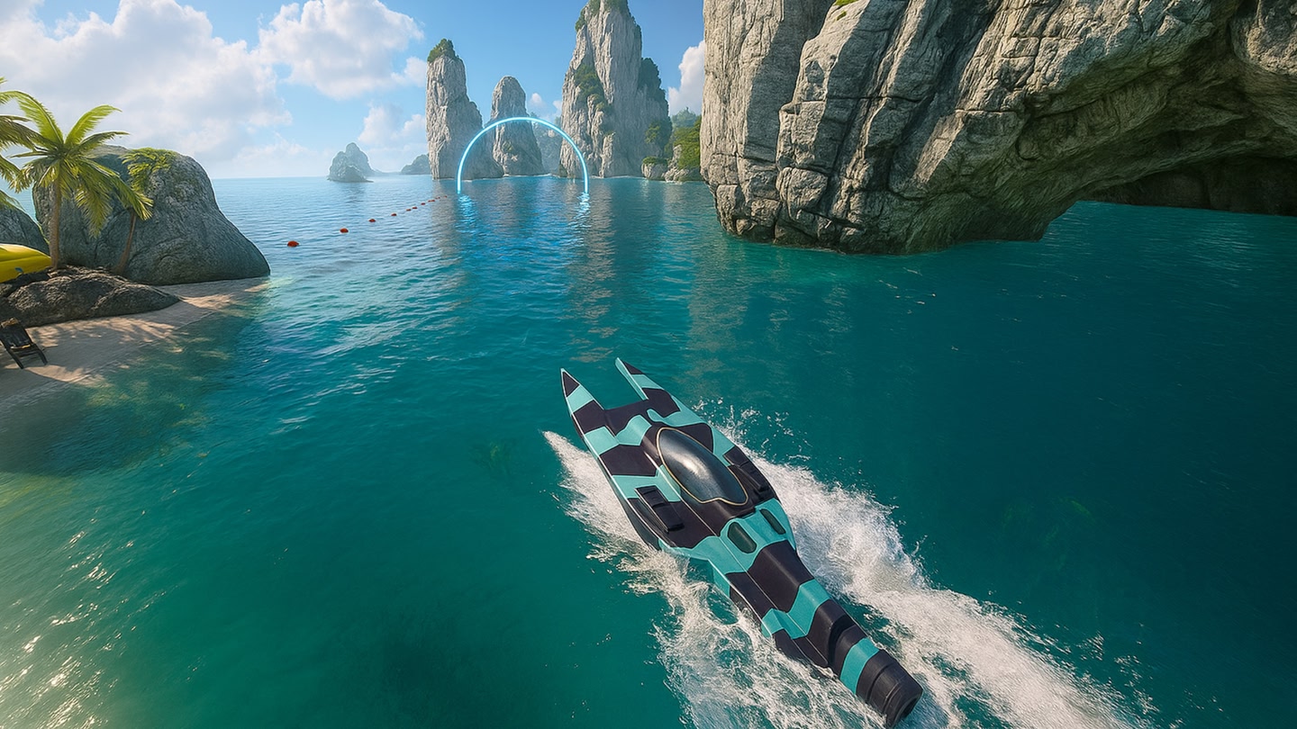 #3. Racing Boat Simulator : Riptide Rush (Meta) بواسطة: Horizon Hub