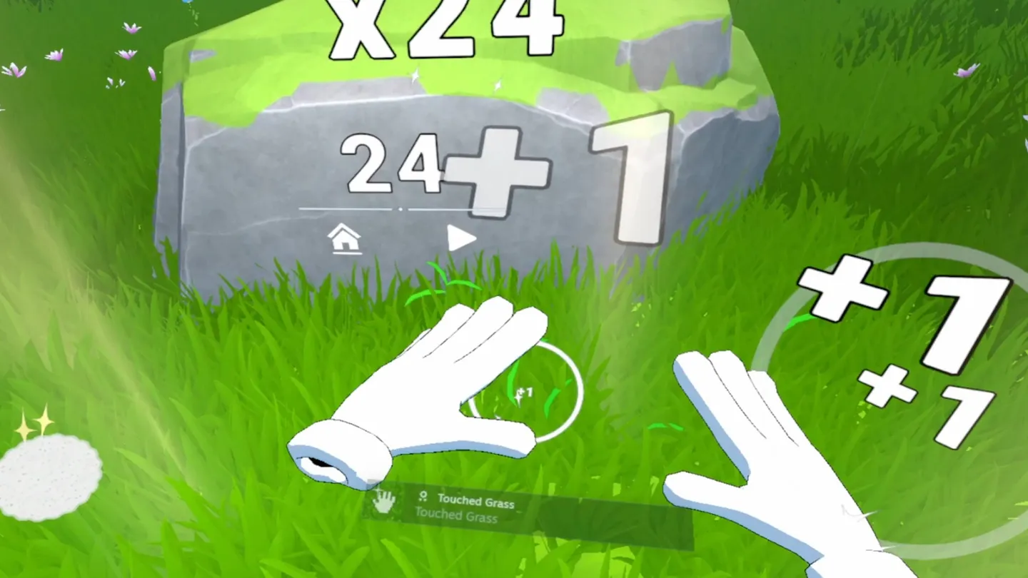 #3. Touch Grass VR Simulator (Meta) Podle: Take Care Studios