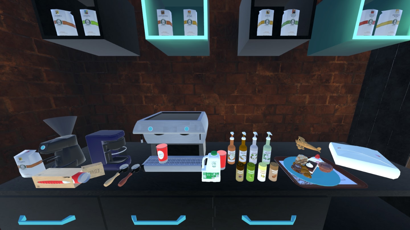 #2. Coffee Shop Simulator VR (Meta) De: BENDIS Games